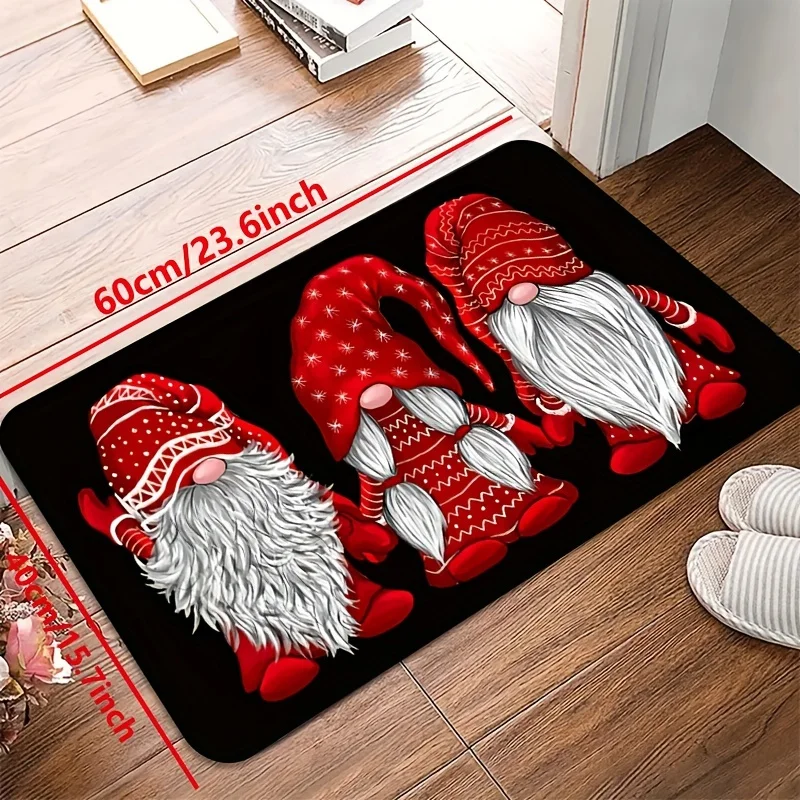 Christmas Gnome Carpet with Black Background Pattern Design 100% Polyester Anti Slip for Room Decoration in Christmas Style
Christmas Gnome Carpet with Black Background Pattern Design 100% Polyester Anti Slip for Room Decoration in Christmas Style