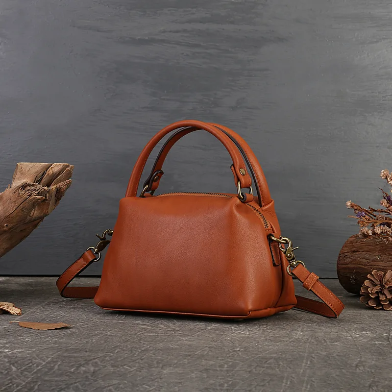 Genuine Cowhide Leather Handbag Women Stylish Daily Versatile Vintage Dual Use Top Handle Crossbody Shoulder Bags Chic Purse
Genuine Cowhide Leather Handbag Women Stylish Daily Versatile Vintage Dual Use Top Handle Crossbody Shoulder Bags Chic Purse