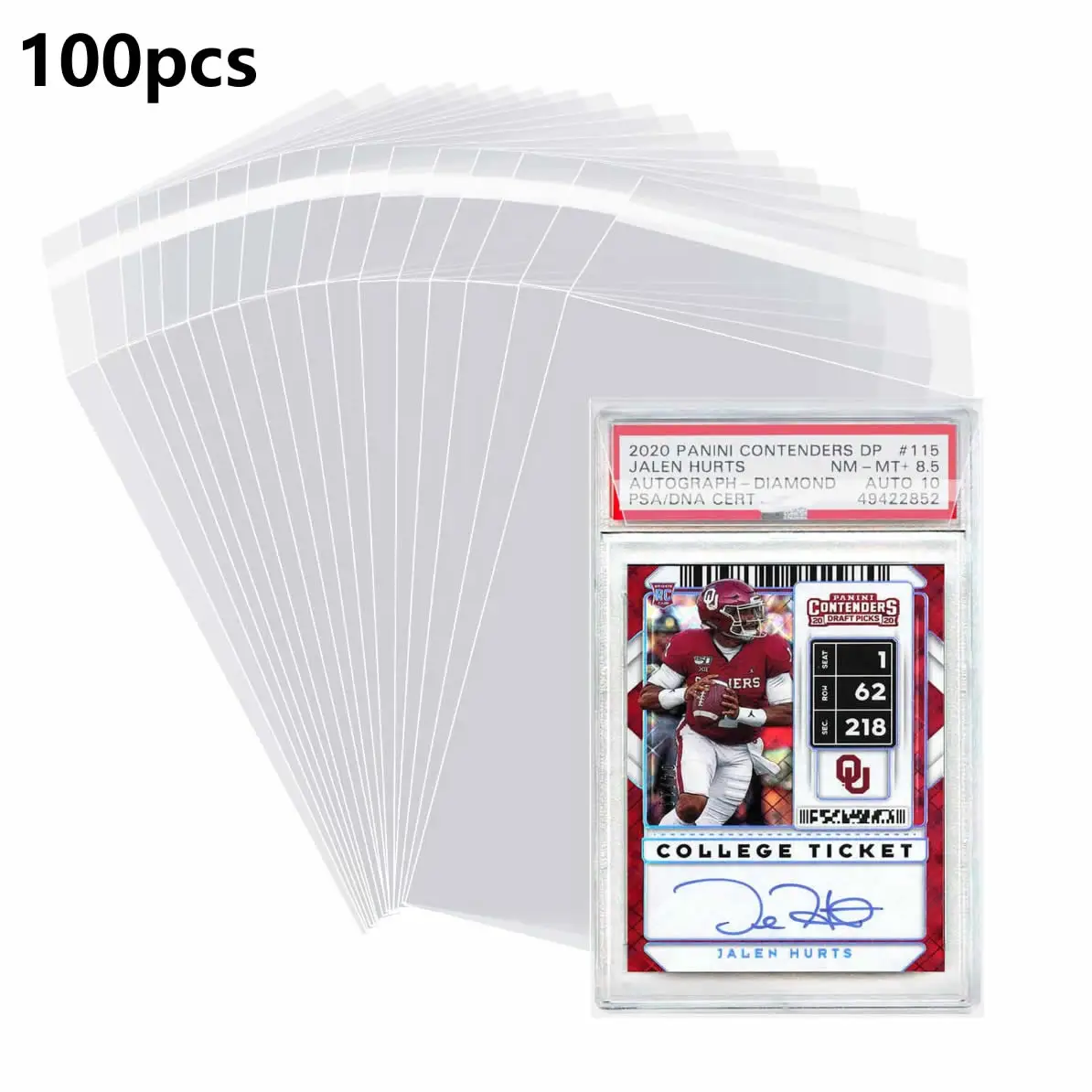 100pcs Sleeves For PSA Graded Slabs Ultra Protection Gradeds Card For Pro Collector Protector BGS Slab Baseball Cards Sleeve
100pcs Sleeves For PSA Graded Slabs Ultra Protection Gradeds Card For Pro Collector Protector BGS Slab Baseball Cards Sleeve