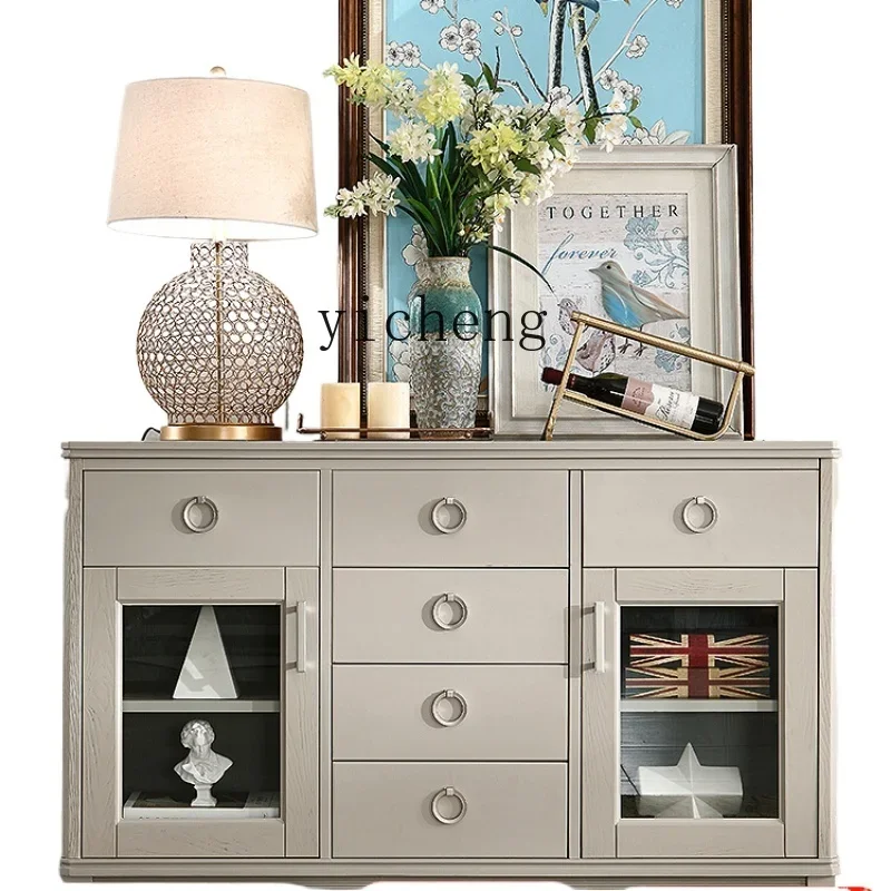 ZF Light Luxury Red Oak Solid Wood Double Door Drawer Sideboard Cabinet Tea Storage Wine Cabinet
ZF Light Luxury Red Oak Solid Wood Double Door Drawer Sideboard Cabinet Tea Storage Wine Cabinet