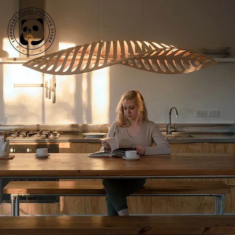 Wabi Sabi Wooden Pendant Lights LED Creative Fish Bone Chandelie for Living Room Restaurant Home Nordic Dining Room Hanging Lamp
Wabi Sabi Wooden Pendant Lights LED Creative Fish Bone Chandelie for Living Room Restaurant Home Nordic Dining Room Hanging Lamp