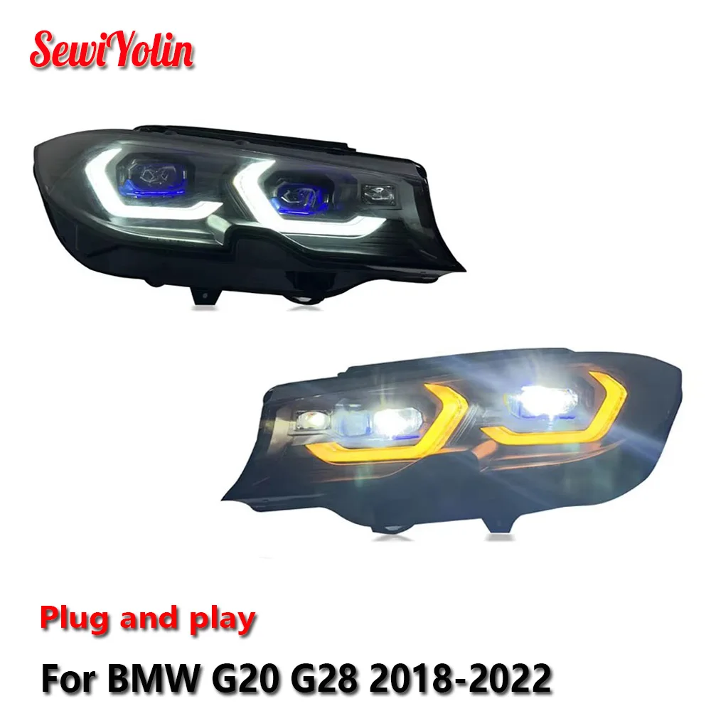 Car Accessories LED Headlights For BMW G20 G28 2018-2022 Laser Assembly Turn Signal Fog DRL Brake Turn Signal Lamp Plug and Play
Car Accessories LED Headlights For BMW G20 G28 2018-2022 Laser Assembly Turn Signal Fog DRL Brake Turn Signal Lamp Plug and Play