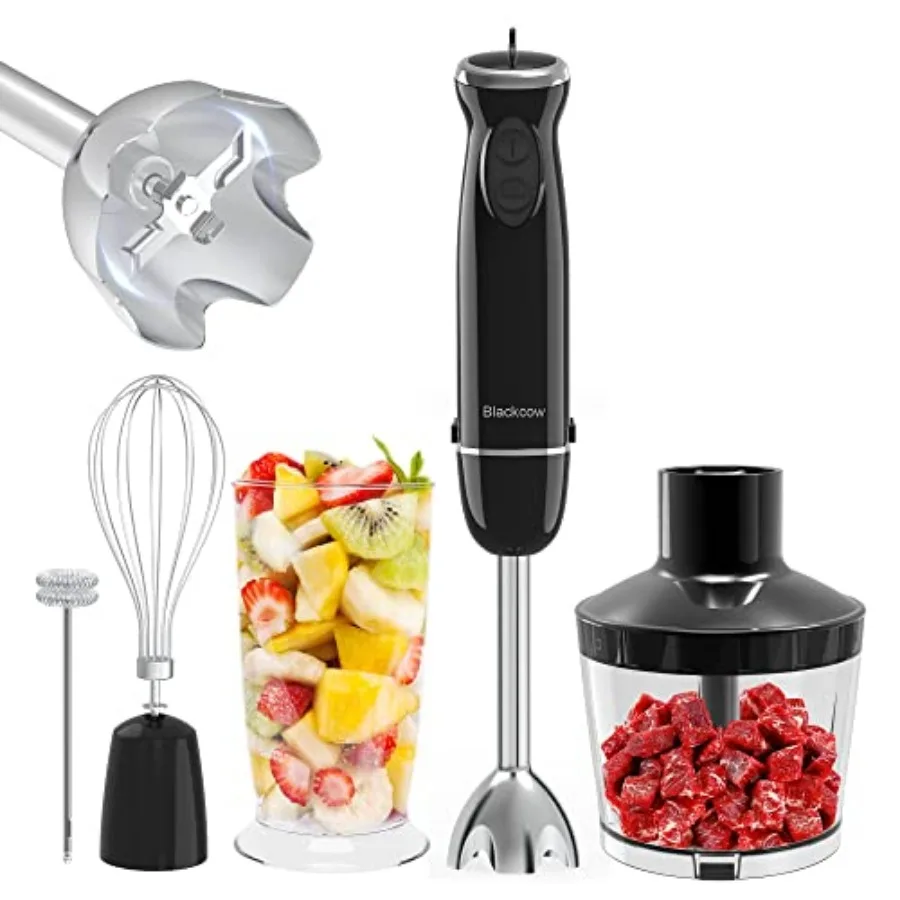 Immersion Blender Set for Kitchen500W Extra Quiet Emulsion Blender Handheld 12 Speed Electric Hand Mixer with BPA Free Attachme
Immersion Blender Set for Kitchen500W Extra Quiet Emulsion Blender Handheld 12 Speed Electric Hand Mixer with BPA Free Attachme