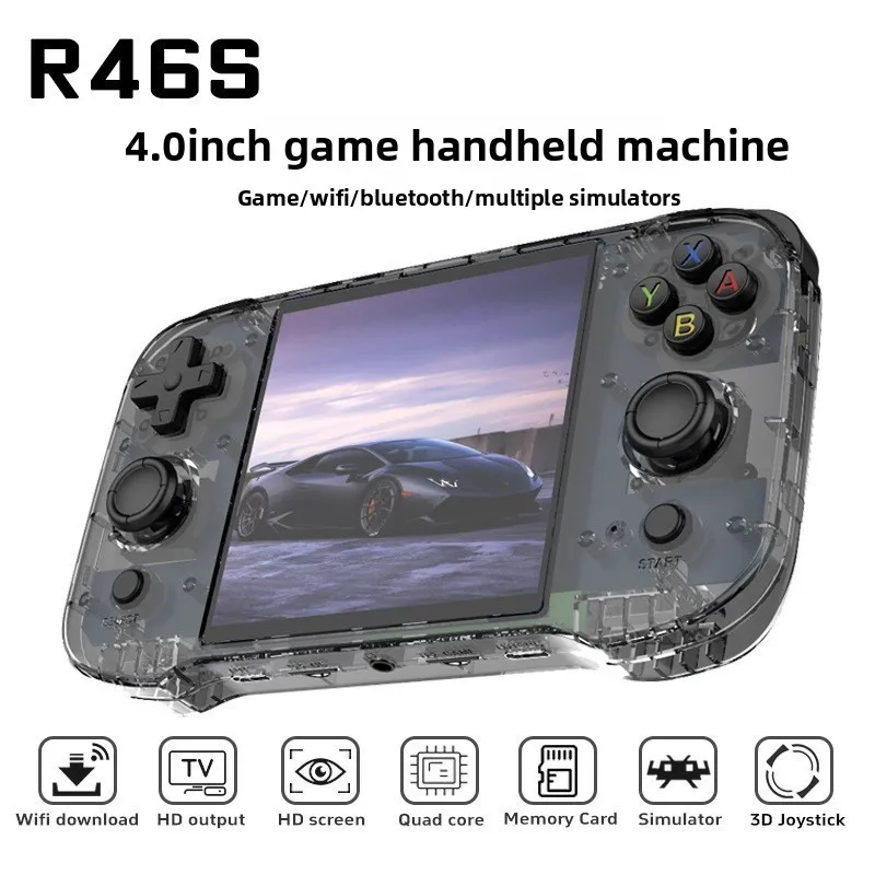 Portable Open Source Video Gaming Handheld R46S Wireless Bluetooth Arcade Retro PSP Two Player Console 4.0-inch IPS Screen Linux
Portable Open Source Video Gaming Handheld R46S Wireless Bluetooth Arcade Retro PSP Two Player Console 4.0-inch IPS Screen Linux