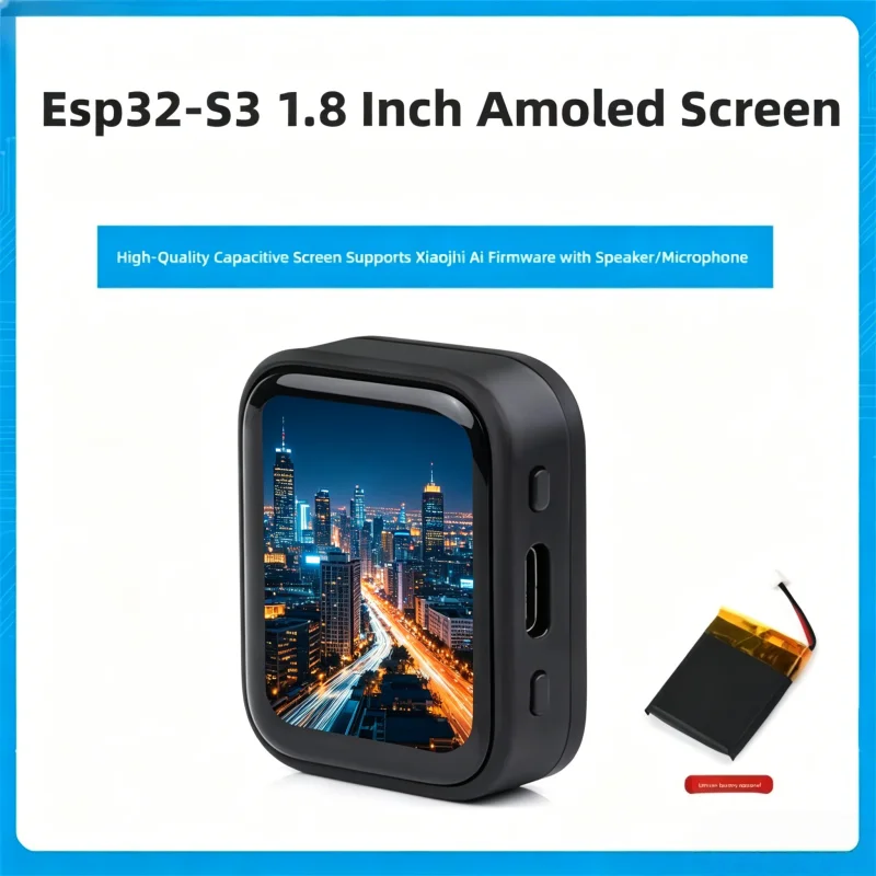 ESP32-S3 1.8inch AMOLED Touch LCD Display Development Board, 32-Bit LX7 Dual-Core Processor, 368×448,DeepSeek AI Voice Chat
ESP32-S3 1.8inch AMOLED Touch LCD Display Development Board, 32-Bit LX7 Dual-Core Processor, 368×448,DeepSeek AI Voice Chat