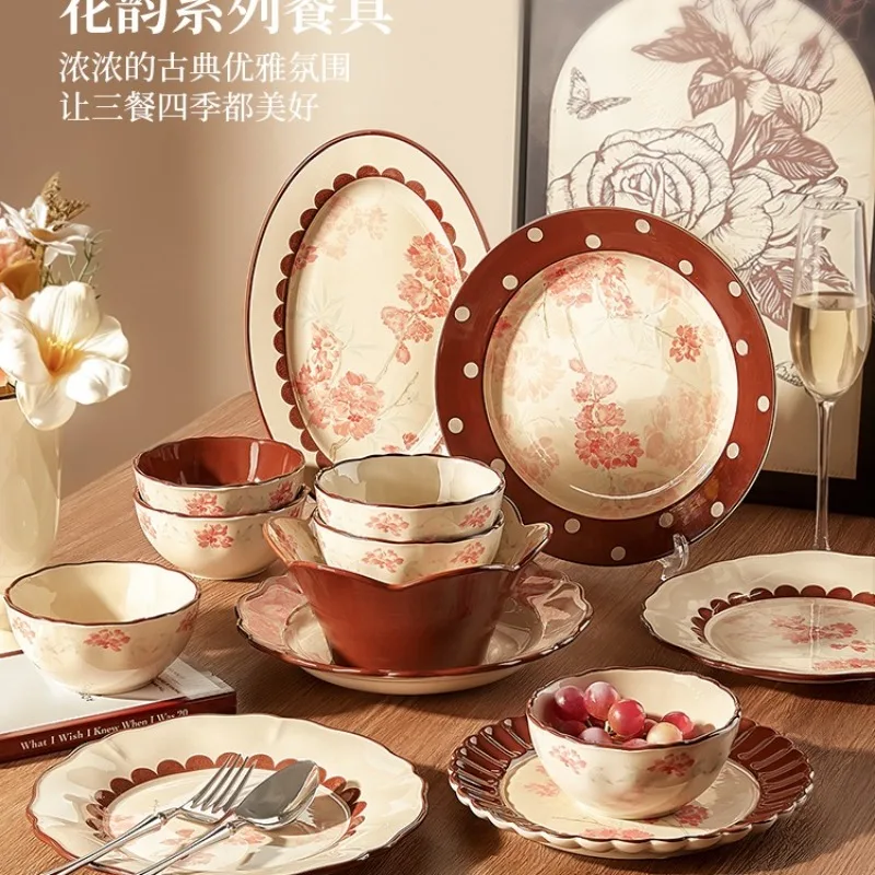 dishes set, household 2025 new high-value bowls and plates, retro housewarming bowls, ceramic tableware and chopsticks
dishes set, household 2025 new high-value bowls and plates, retro housewarming bowls, ceramic tableware and chopsticks