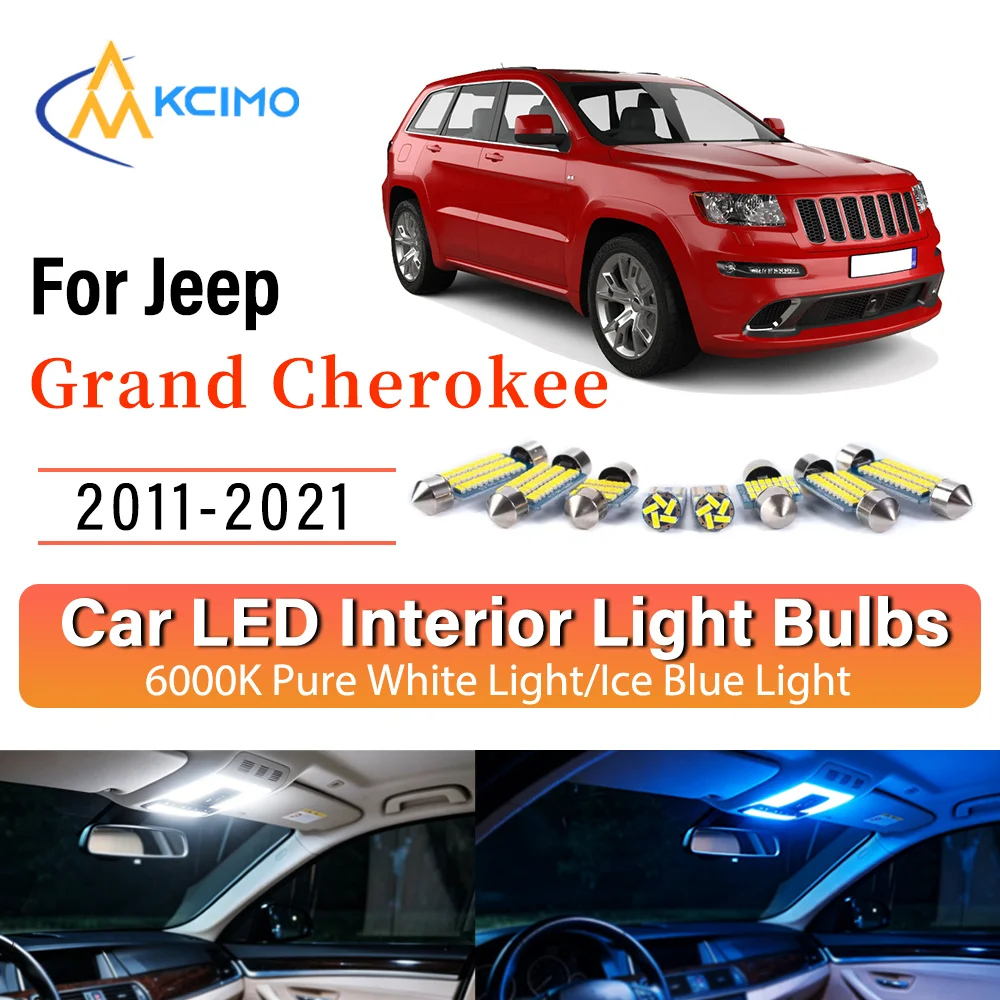 Interior Lighting Kit For Jeep Grand Cherokee 2011-2021 LED Bulbs for Dome Map Door Trunk License Plate Light
Interior Lighting Kit For Jeep Grand Cherokee 2011-2021 LED Bulbs for Dome Map Door Trunk License Plate Light