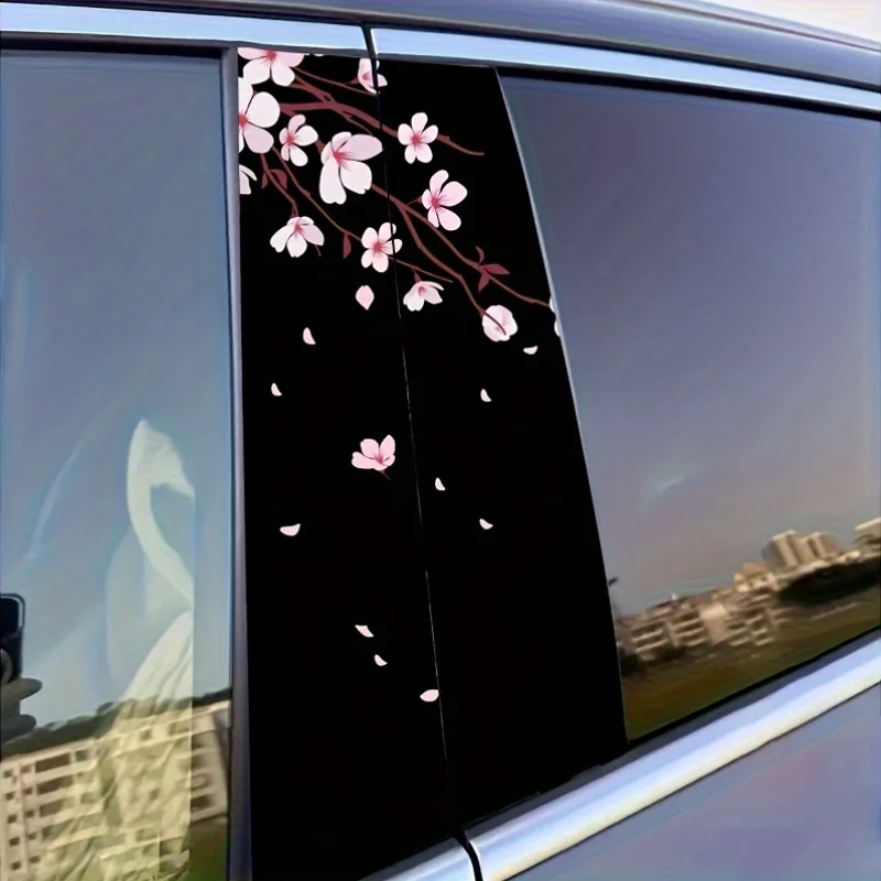 2 sheets of cherry blossom car stickers, easy to tear and stick B-pillar protection decal, car B-pillar decal decoration
2 sheets of cherry blossom car stickers, easy to tear and stick B-pillar protection decal, car B-pillar decal decoration