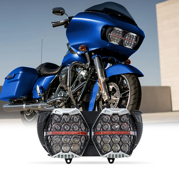 High Power 240W Honeycomb LED Headlight for Davidson Road Glide FLTRX. 2015 - 2022 Motorcycle Lighting Combo Kit
High Power 240W Honeycomb LED Headlight for Davidson Road Glide FLTRX. 2015 - 2022 Motorcycle Lighting Combo Kit