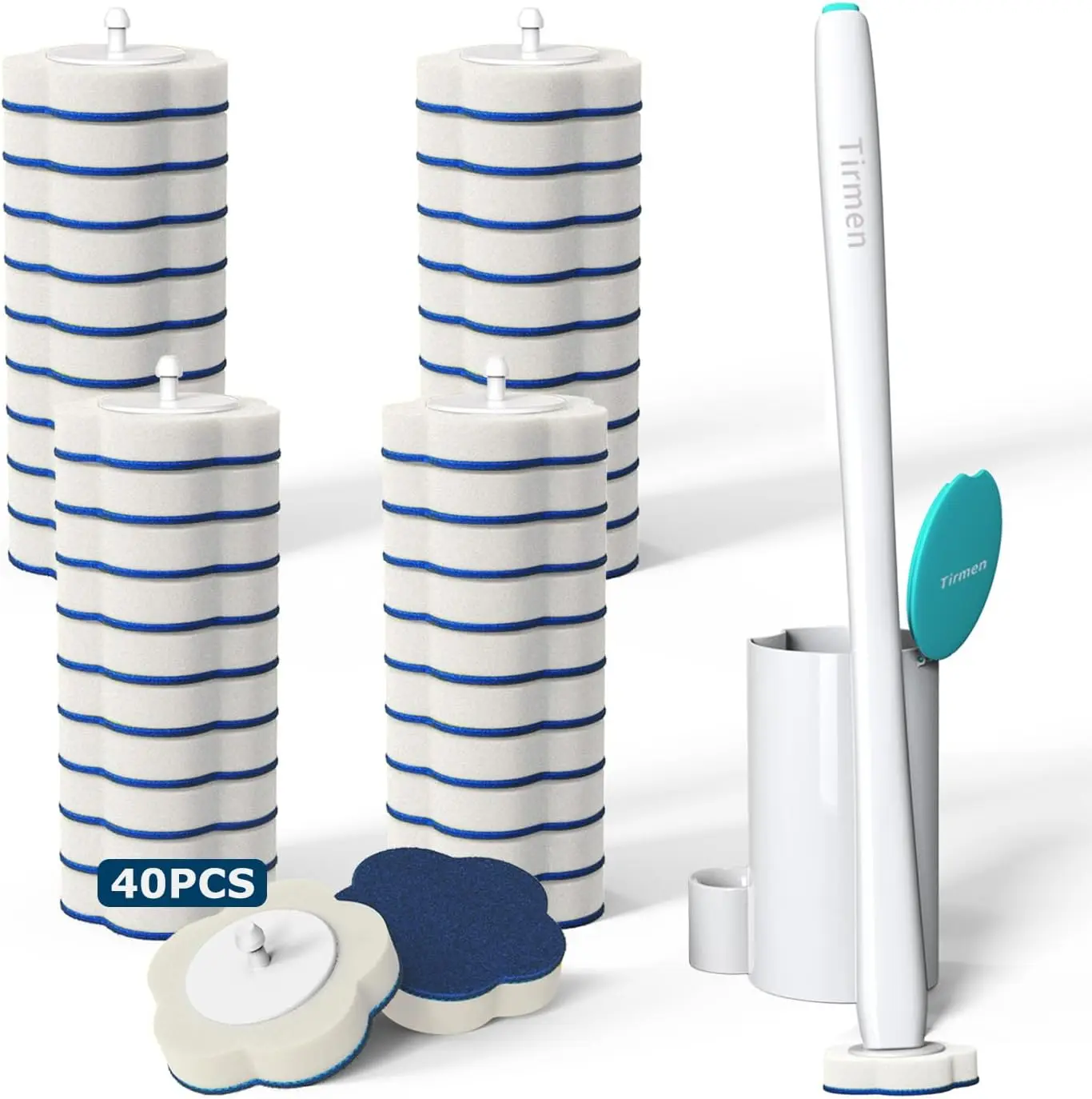 Toilet Cleaning System with 40 Refills, Upgraded 18in Handle, 2X Cleaner, Storage Caddy for Sink, Tub, Floor
Toilet Cleaning System with 40 Refills, Upgraded 18in Handle, 2X Cleaner, Storage Caddy for Sink, Tub, Floor