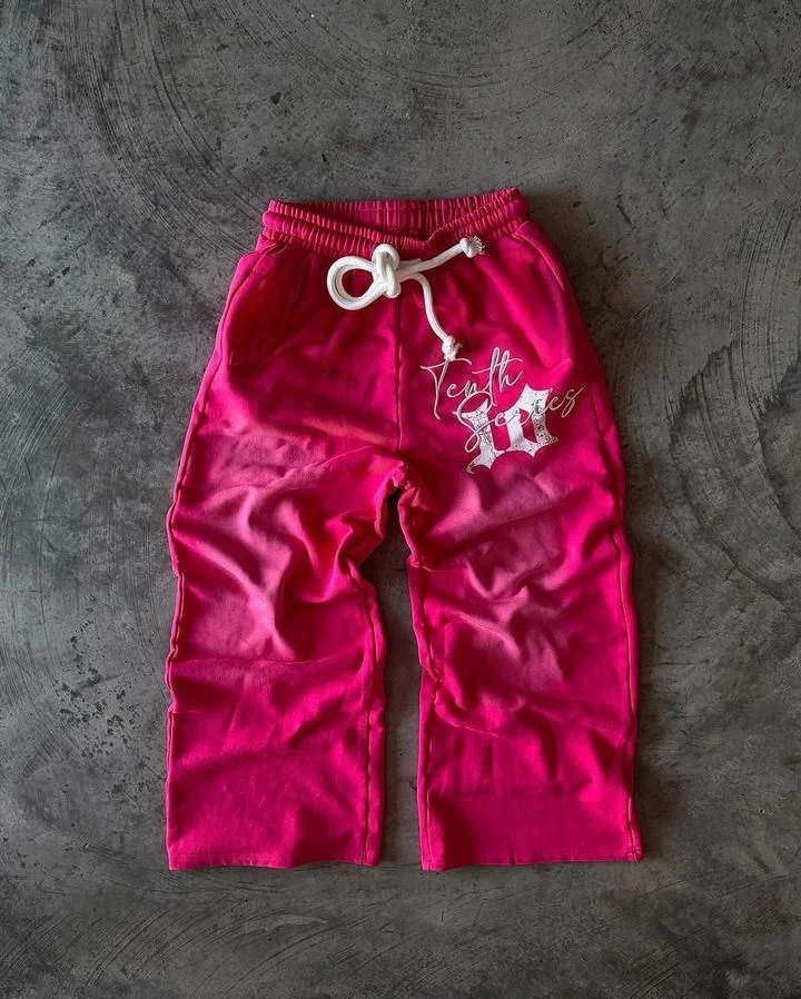 Streetwear Y2k New Casual Pants Hip-hop Goth High Street Quick Drying Letters Pink Sweatpants Loose Fashion Versatile Sweatpants
Streetwear Y2k New Casual Pants Hip-hop Goth High Street Quick Drying Letters Pink Sweatpants Loose Fashion Versatile Sweatpants