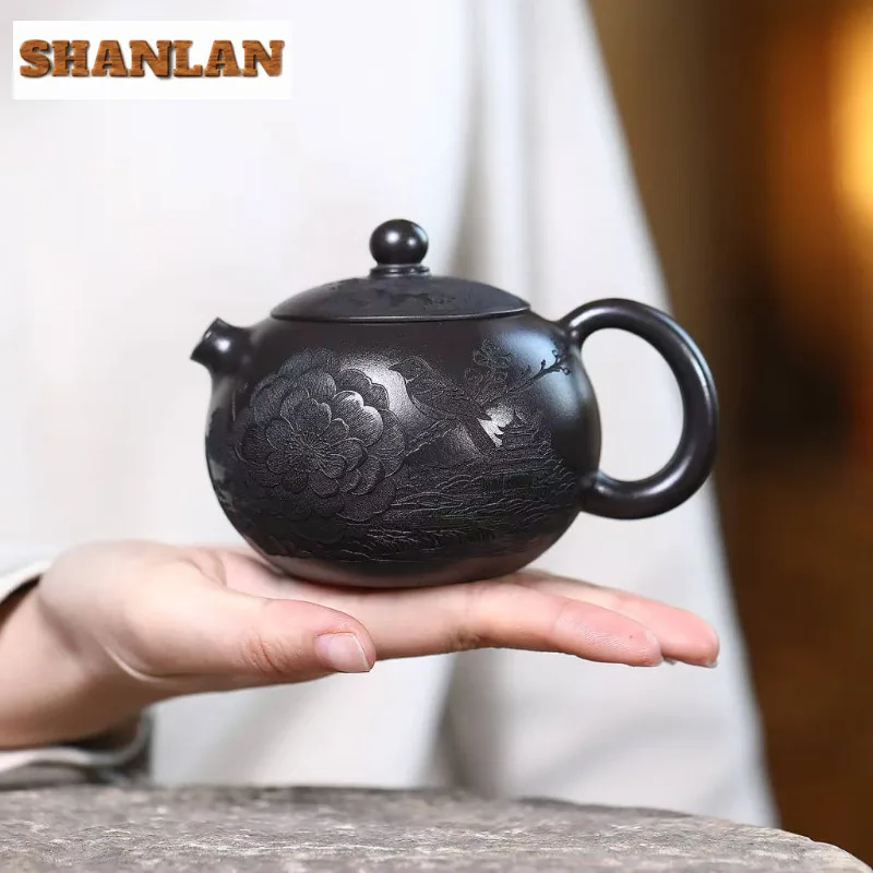 270ml Creative Yixing Purple Clay Teapots Famous Artists Handmade Xishi Pot Raw Ore Stone Yellow Mud Kettle Zisha Tea Set Gift
270ml Creative Yixing Purple Clay Teapots Famous Artists Handmade Xishi Pot Raw Ore Stone Yellow Mud Kettle Zisha Tea Set Gift