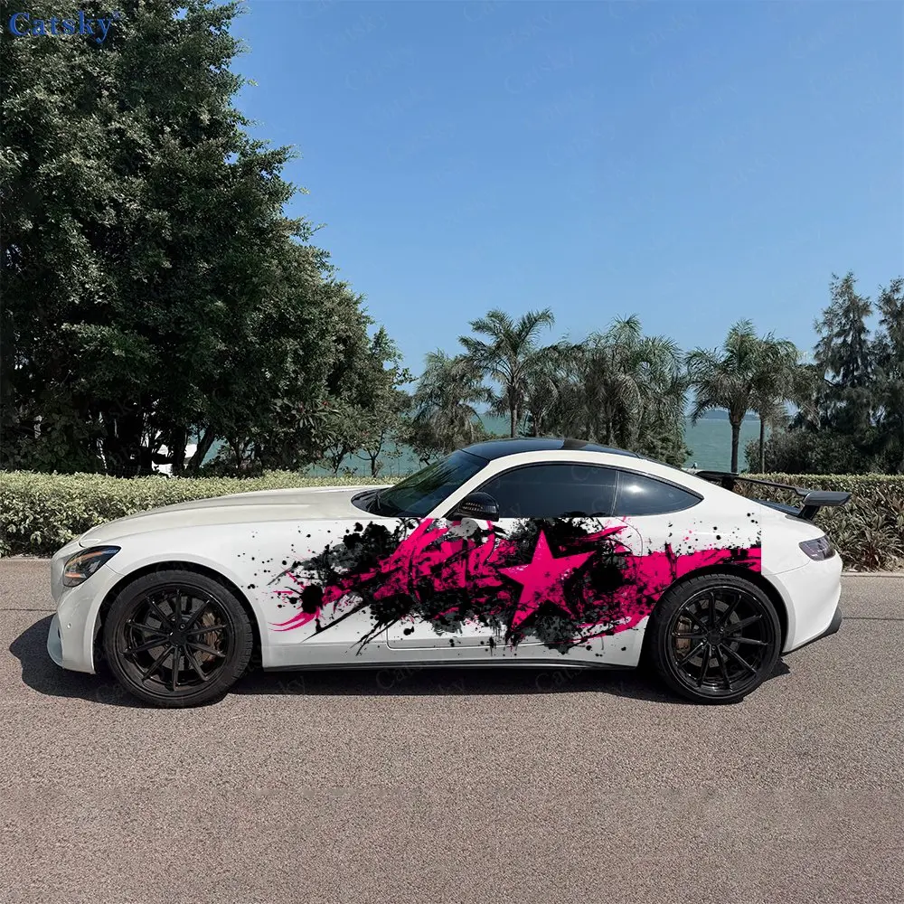 2pcs Pink Graffiti Pentagram Splash Decal, Durable, Fade-Resistant, Enhance Vehicle Aesthetic With Bold Design Car Vinyl Wrap
2pcs Pink Graffiti Pentagram Splash Decal, Durable, Fade-Resistant, Enhance Vehicle Aesthetic With Bold Design Car Vinyl Wrap