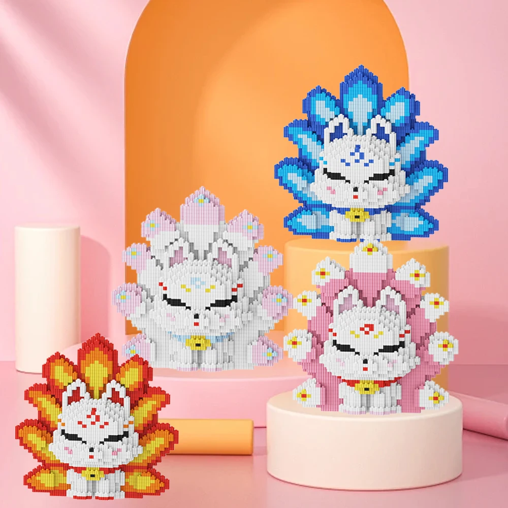 Four Seasons Nine-Tailed Fox Block Series Assembled Model Small Particles Handmade DIY Gift Birthday Gift Decoration
Four Seasons Nine-Tailed Fox Block Series Assembled Model Small Particles Handmade DIY Gift Birthday Gift Decoration