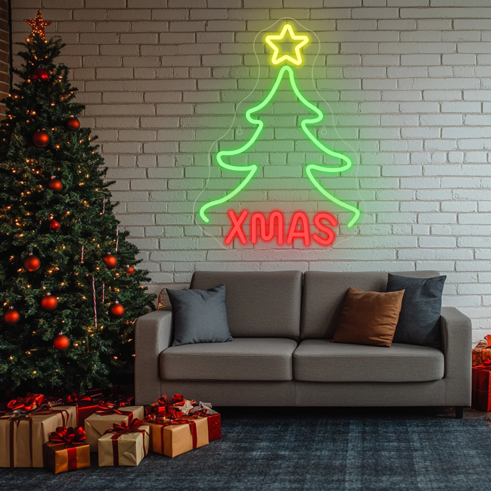 Xmas Tree Christmas Neon Signs For Room Wall Decoration Dimmable Led Light Sign USB Lamp Room For Party Bedroom Bar Club Acrylic
Xmas Tree Christmas Neon Signs For Room Wall Decoration Dimmable Led Light Sign USB Lamp Room For Party Bedroom Bar Club Acrylic