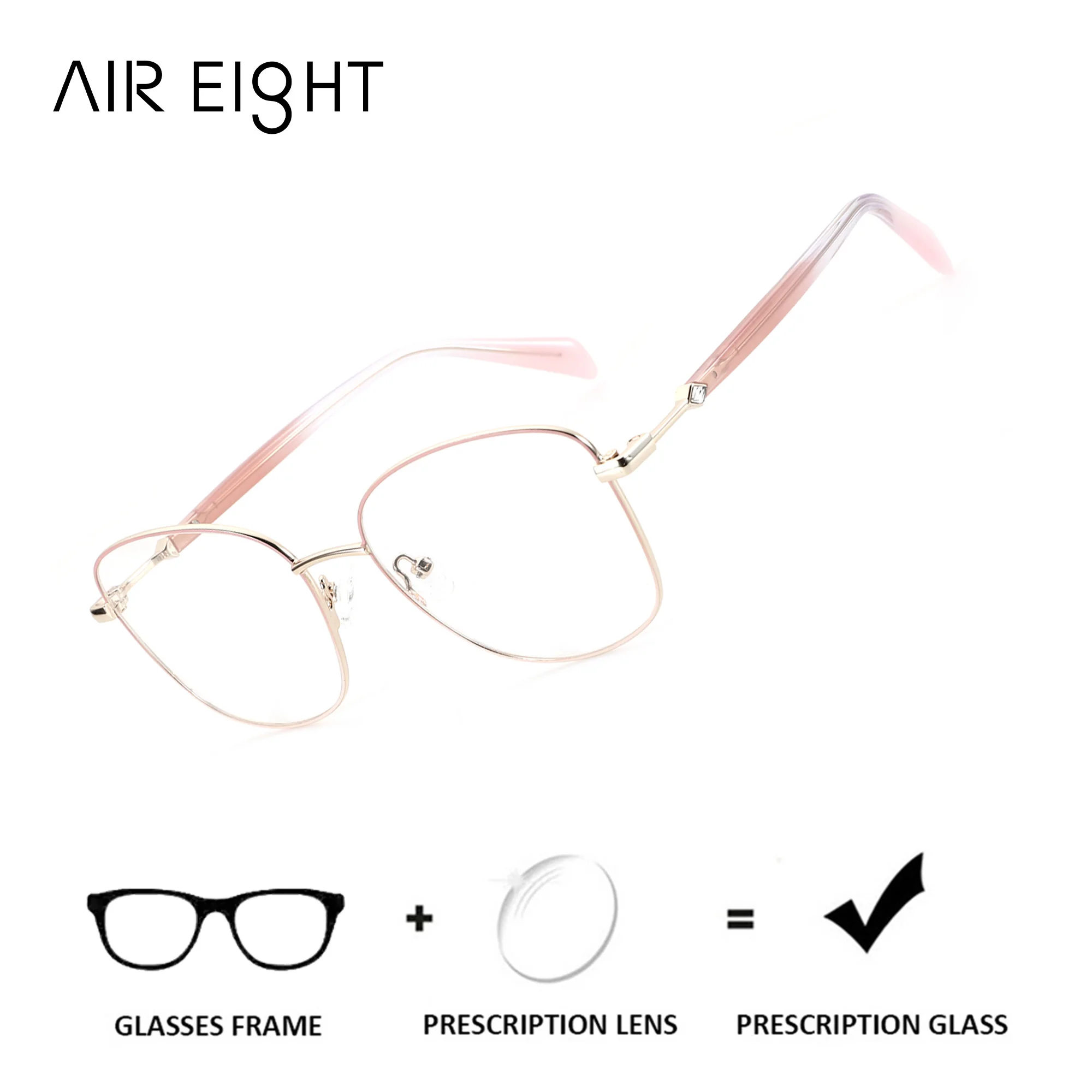AIREIGHT (M Size) Acetate Butterfly Prescription Glasses For Women Progressive Multifocal Custom Optical Lenses Myopia Eyewear
AIREIGHT (M Size) Acetate Butterfly Prescription Glasses For Women Progressive Multifocal Custom Optical Lenses Myopia Eyewear
