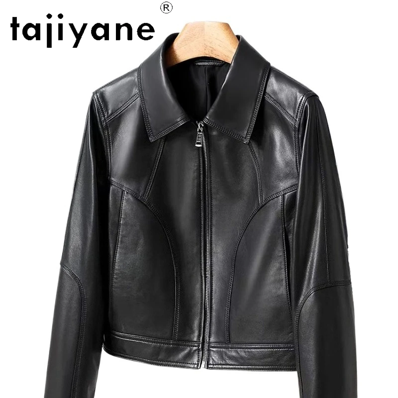TAJIYANE 100% Sheepskin Leather Jackets Short Stylish Coat Premium Genuine Leather Jacket Woman 2025 Spring Women Clothing 신상아우터
TAJIYANE 100% Sheepskin Leather Jackets Short Stylish Coat Premium Genuine Leather Jacket Woman 2025 Spring Women Clothing 신상아우터