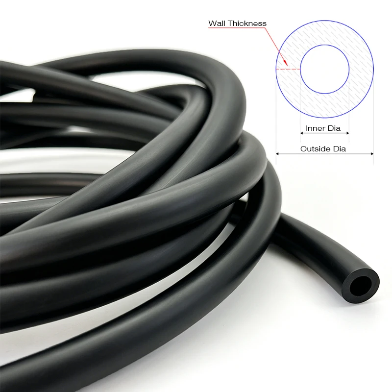 NBR Nitrile rubber tube ID 2/2.5/3/4/4.5/5/6/7/8/10/13/16/19/25mm oil/wear-resistant rubber hose industrial oil transfer tube
NBR Nitrile rubber tube ID 2/2.5/3/4/4.5/5/6/7/8/10/13/16/19/25mm oil/wear-resistant rubber hose industrial oil transfer tube