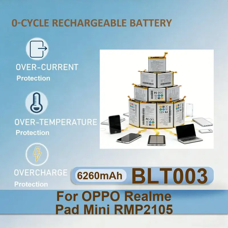 Battery For OPPO Realme Pad 10.4 RMP2103 RMP2102 Mini RMP2105
Battery For OPPO Realme Pad 10.4 RMP2103 RMP2102 Mini RMP2105