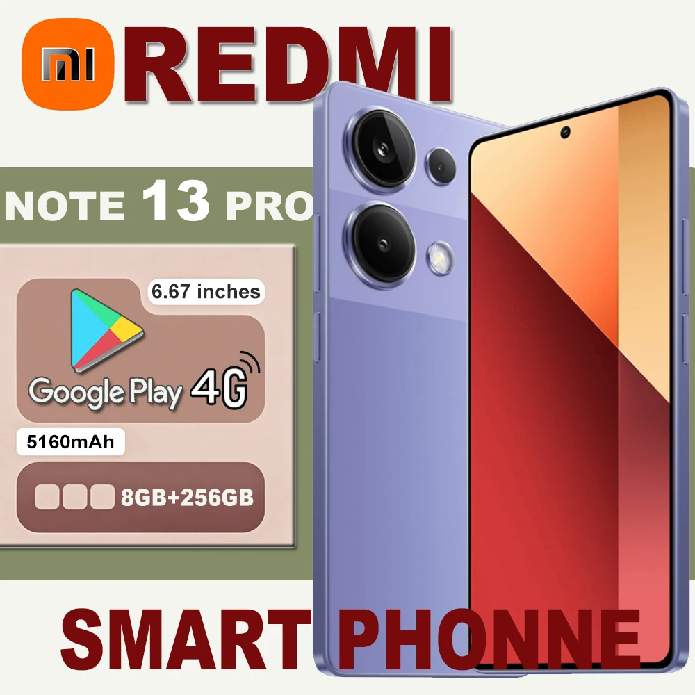 Redmi Note 13 pro original smartphone 8GB+256GB/5160mAh battery/facial recognition/support GPS/IP53/NFC
Redmi Note 13 pro original smartphone 8GB+256GB/5160mAh battery/facial recognition/support GPS/IP53/NFC
