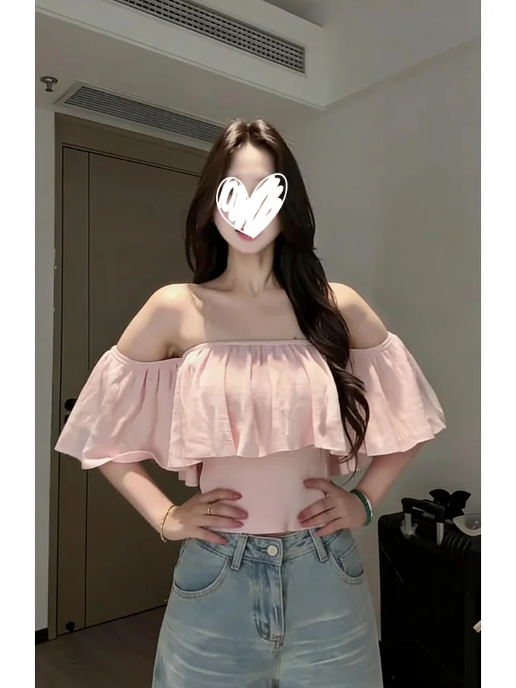 Summer Fashion Sexy Ladies Knitted Sweater One Shoulder Lace Trim Sleeve Long Sleeve Sweet Style Versatile Slimming Top
Summer Fashion Sexy Ladies Knitted Sweater One Shoulder Lace Trim Sleeve Long Sleeve Sweet Style Versatile Slimming Top