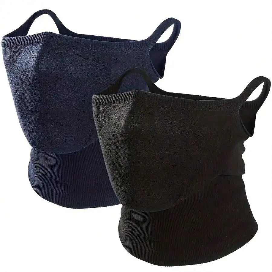 2pcs Unisex Breathable Knitted Half-Face Mask Neck Scarf Ear-Hanging Design For Outdoor Sports Cosplay
2pcs Unisex Breathable Knitted Half-Face Mask Neck Scarf Ear-Hanging Design For Outdoor Sports Cosplay