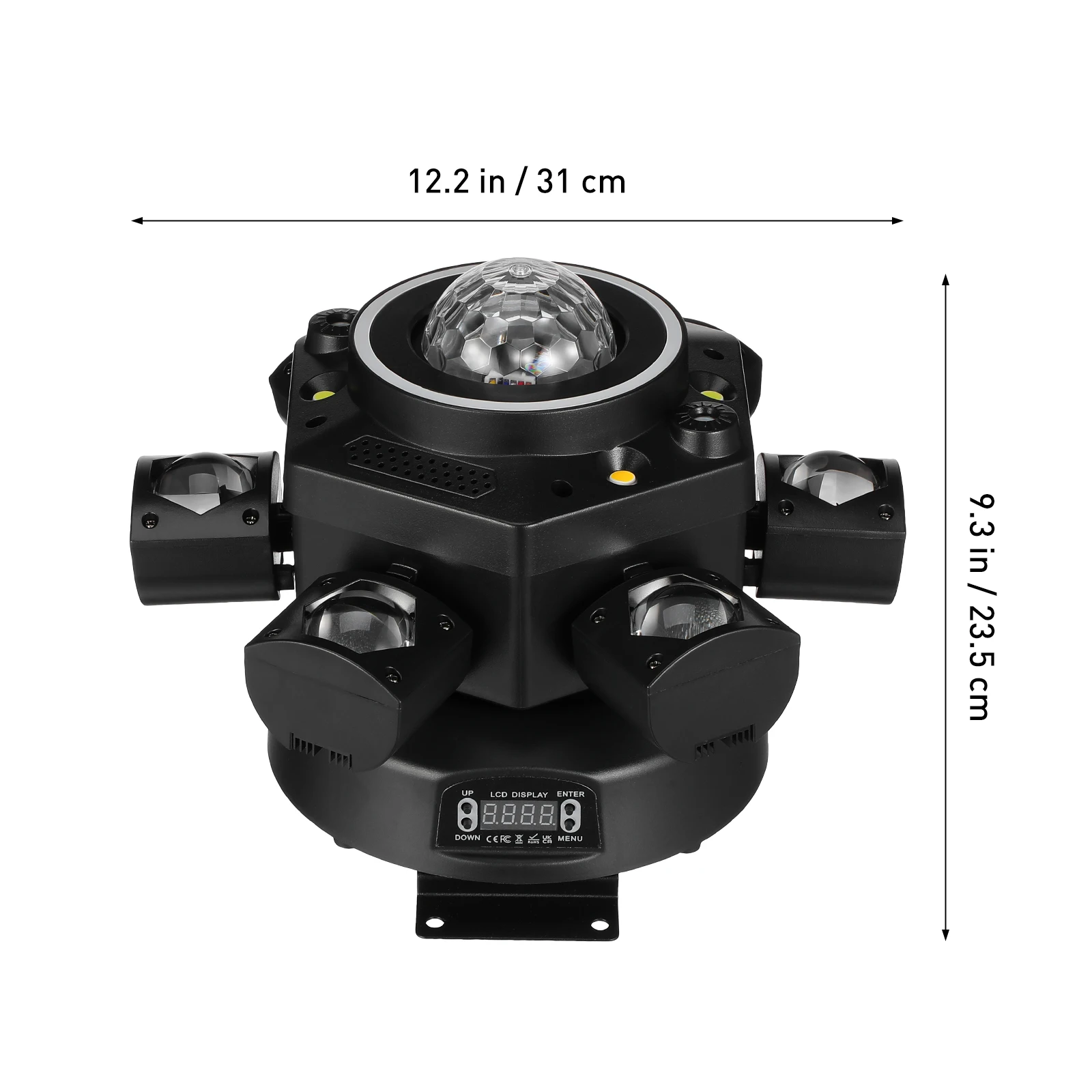 DJ Light Moving Head: 6 Arms Rotating Disco Party Lighting - Laser Strobe Light Show for Stage Dance Floor Clubs KTV
DJ Light Moving Head: 6 Arms Rotating Disco Party Lighting - Laser Strobe Light Show for Stage Dance Floor Clubs KTV
