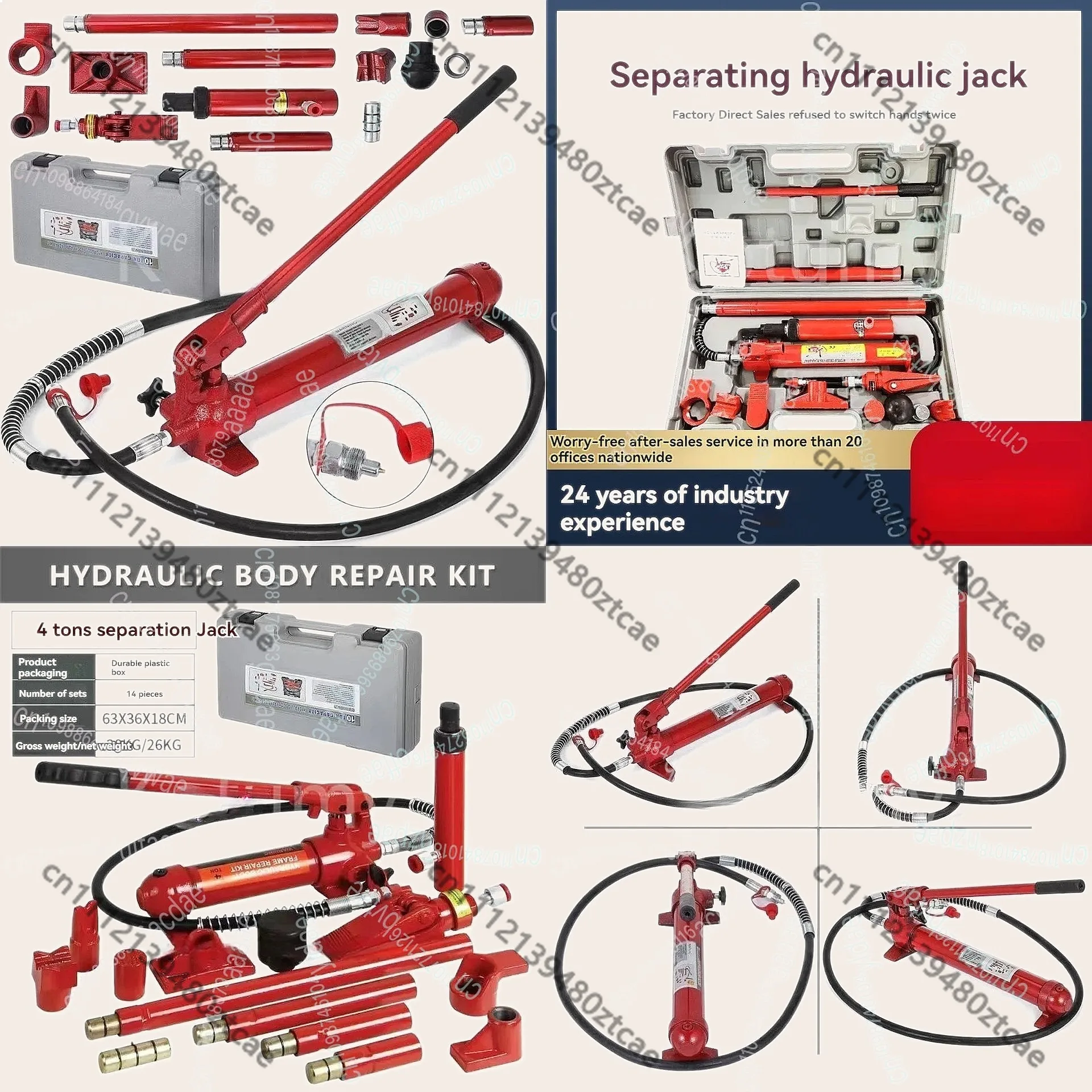 Hydraulic Jack Kit 4/10Ton Sheet Metal Frame Repair Separation Tool
Hydraulic Jack Kit 4/10Ton Sheet Metal Frame Repair Separation Tool