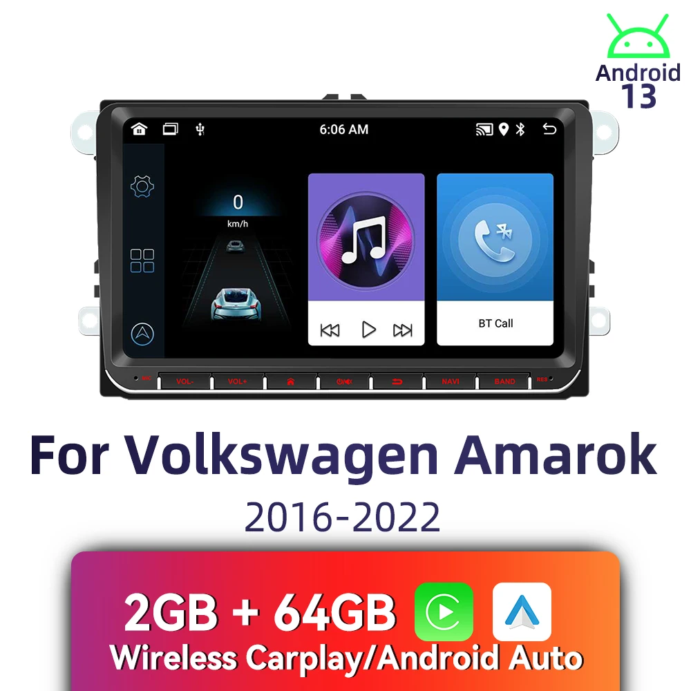 9" CarPlay Android Car 2 Din Stereo for VW Volkswagen Amarok 2016-2022 Autoradio Head Unit with Navigation, BT, Multimedia Radio
9" CarPlay Android Car 2 Din Stereo for VW Volkswagen Amarok 2016-2022 Autoradio Head Unit with Navigation, BT, Multimedia Radio