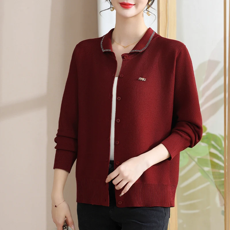Red Knitted Spring Outerwear for Mom Mid-aged And ly Women Faionable Loosely Fit Open Cardigan Sweater of the Year of ...
Red Knitted Spring Outerwear for Mom Mid-aged And ly Women Faionable Loosely Fit Open Cardigan Sweater of the Year of ...