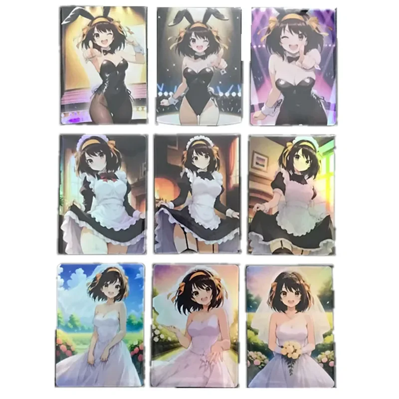 9 шт./компл., сексуальная обнаженная открытка в стиле аниме Suzumiya Haruhi's Melancholy, косплей, кролик для девочек, горничная, домашняя коллекционная карта ACG, подарок
9 шт./компл., сексуальная обнаженная открытка в стиле аниме Suzumiya Haruhi's Melancholy, косплей, кролик для девочек, горничная, домашняя коллекционная карта ACG, подарок