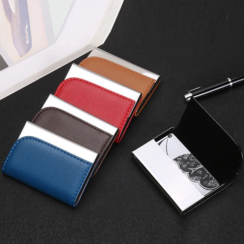 1PC Business Credit Card Holder Stainless Steel Metal Purse Case with Leather Cover Credit ID Wallet Card Holder for Business
1PC Business Credit Card Holder Stainless Steel Metal Purse Case with Leather Cover Credit ID Wallet Card Holder for Business