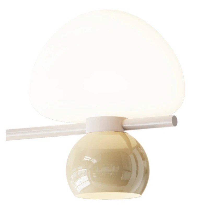 Mushroom Cream Restaurant Long French Table Light Three-headed Glass Designer Dining Room Chandelier
Mushroom Cream Restaurant Long French Table Light Three-headed Glass Designer Dining Room Chandelier