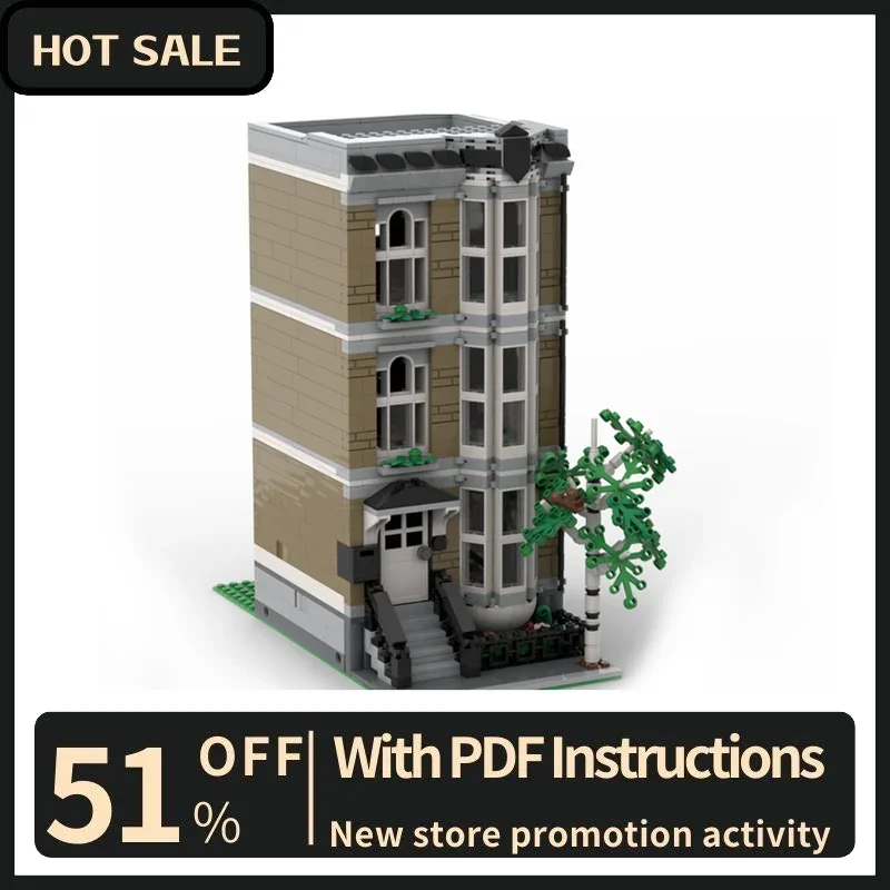 New 1226Pcs City Hot Street View Moc Modular Apartment Model Custom Puzzles Diy Creative Ideas Toys Birthday Christmas Gifts
New 1226Pcs City Hot Street View Moc Modular Apartment Model Custom Puzzles Diy Creative Ideas Toys Birthday Christmas Gifts