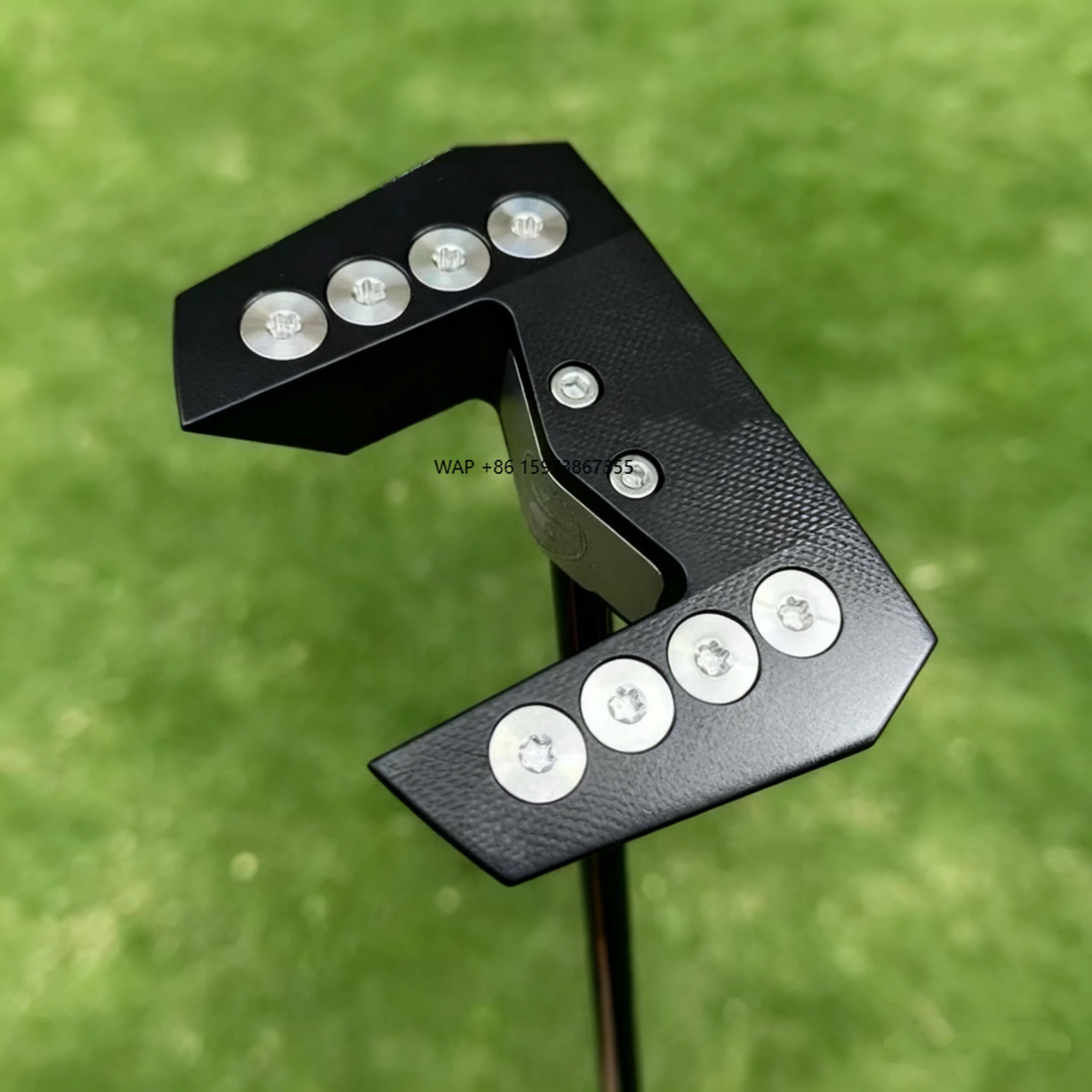 stainless steel golf putter, milled club with numerical control, zero torque, removable rubber grip, native style, straight club
stainless steel golf putter, milled club with numerical control, zero torque, removable rubber grip, native style, straight club