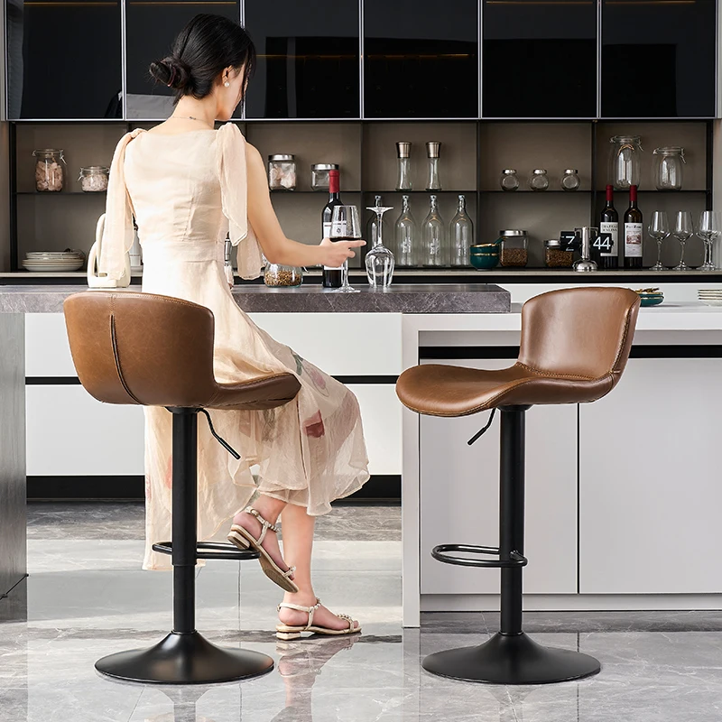 Kitchen Nordic Bar Chair Swivel Metal Wood High Bar Chair Design Waiting taburetes para barra de cocina Luxury Furniture
Kitchen Nordic Bar Chair Swivel Metal Wood High Bar Chair Design Waiting taburetes para barra de cocina Luxury Furniture