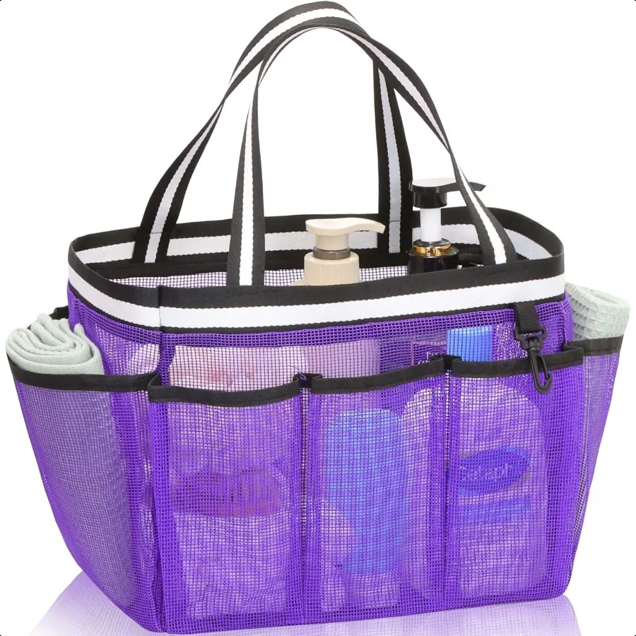 XL Mesh Shower Caddy Портативная душевая сумка для колледжа, общежития, кемпинга, путешествий, тренажерного зала, фиолетового цвета
XL Mesh Shower Caddy Портативная душевая сумка для колледжа, общежития, кемпинга, путешествий, тренажерного зала, фиолетового цвета