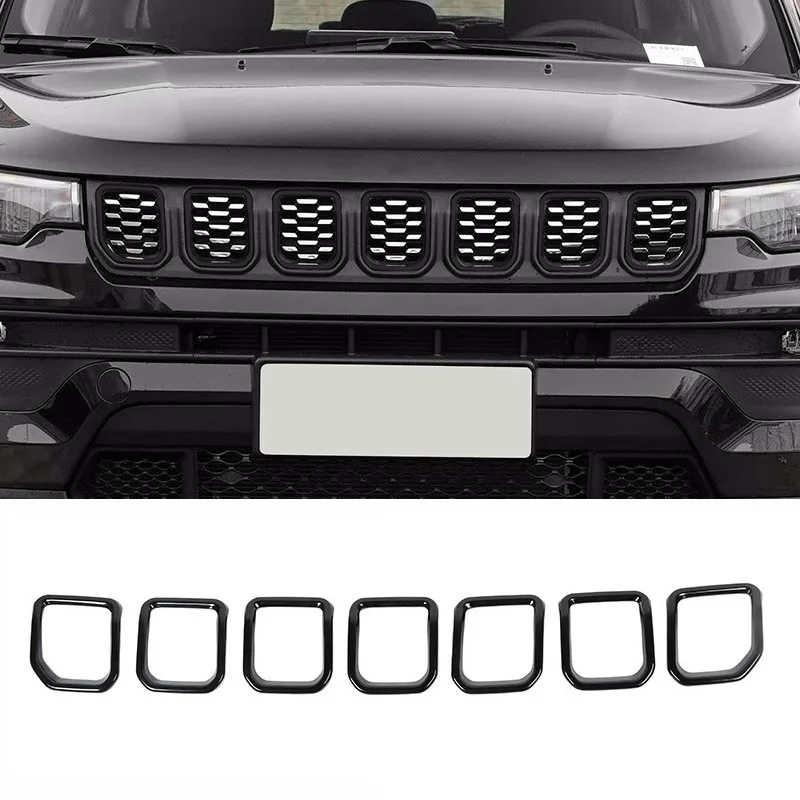 7PCS Bright Black ABS Car Front Grille Insert Grill Cover Trim For Jeep Compass 2021 2022 Mesh Grille Inserts Covers
7PCS Bright Black ABS Car Front Grille Insert Grill Cover Trim For Jeep Compass 2021 2022 Mesh Grille Inserts Covers
