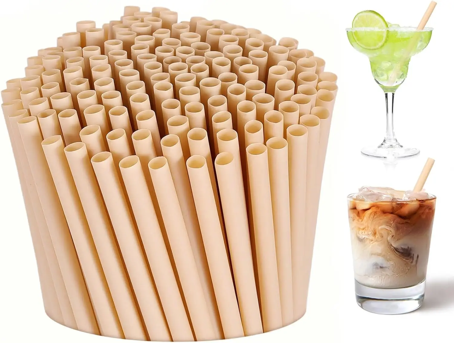 100 Pcs 5 Inch Sugarcane Cocktail Straws - Disposable Compostable Biodegradable Drinking Straws for Whiskey Bar Club Cold Drinks
100 Pcs 5 Inch Sugarcane Cocktail Straws - Disposable Compostable Biodegradable Drinking Straws for Whiskey Bar Club Cold Drinks