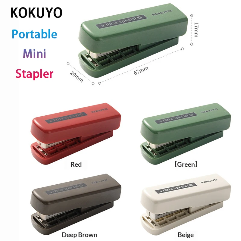 KOKUYO Mini Stapler Portable 2-10 Sheets Small Binding Machine Open/Close Shrapnel Quality Space-Saving Office School Supplies
KOKUYO Mini Stapler Portable 2-10 Sheets Small Binding Machine Open/Close Shrapnel Quality Space-Saving Office School Supplies