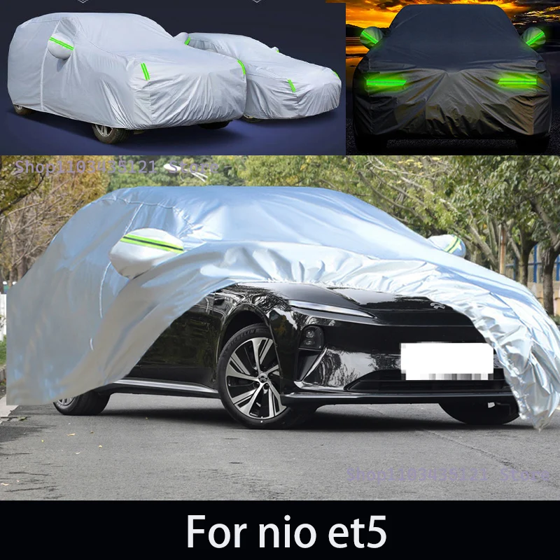 For nio et5 Outdoor Protection Full Car Covers Snow Cover Sunshade Waterproof Dustproof Exterior Car accessories
For nio et5 Outdoor Protection Full Car Covers Snow Cover Sunshade Waterproof Dustproof Exterior Car accessories