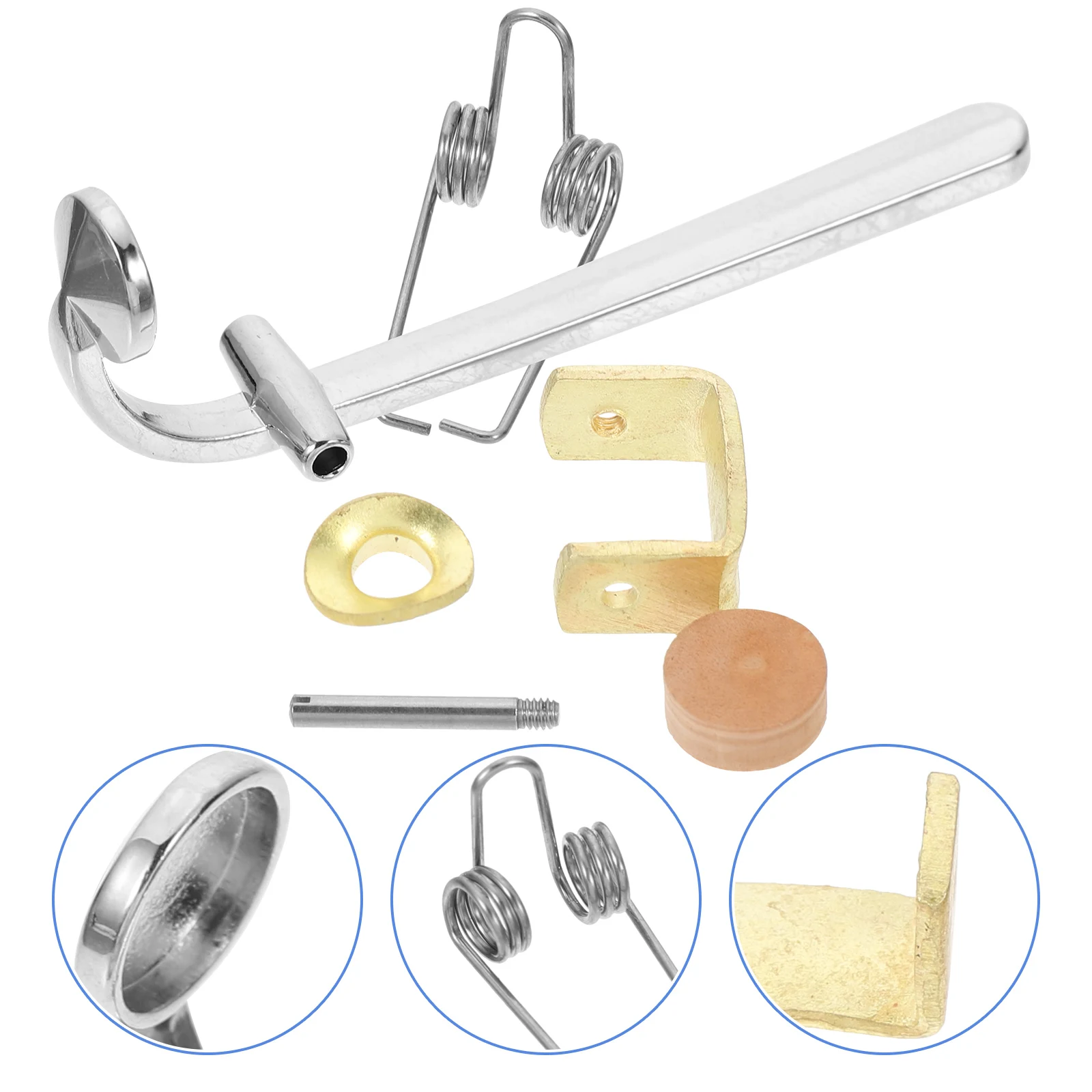 1 set Watergate Key Replacement Parts For Trombone Draining Valves Cork Musical Instrument Accessories Durable Lightweight Easy 
1 set Watergate Key Replacement Parts For Trombone Draining Valves Cork Musical Instrument Accessories Durable Lightweight Easy