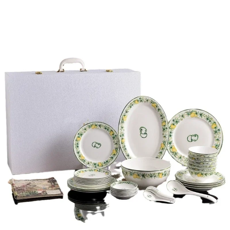 European high-end light luxury perfume Lemon series 36 Western food plates, creative restaurant hotel gifts
European high-end light luxury perfume Lemon series 36 Western food plates, creative restaurant hotel gifts