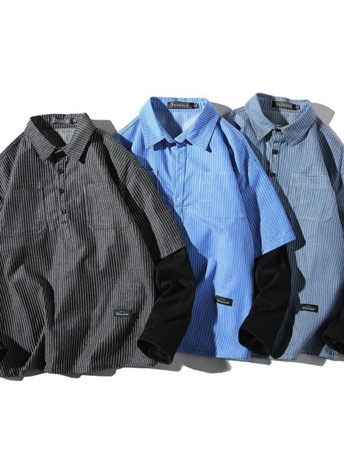 Couple's Striped irts Loose Fit Long Sve Spring Season Regular Thin Polyester Fiber 80% Other Material 20%
Couple's Striped irts Loose Fit Long Sve Spring Season Regular Thin Polyester Fiber 80% Other Material 20%