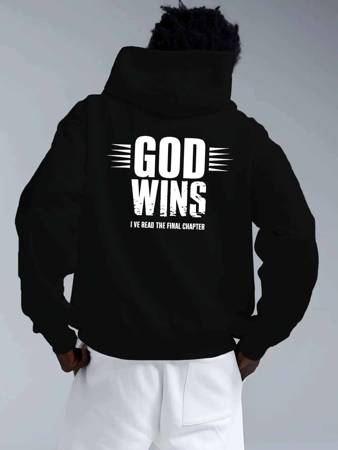 Men's Shenying Hoodie - "I've finished the last chapter" print, casual and loose fit, long sleeves, red with white text
Men's Shenying Hoodie - "I've finished the last chapter" print, casual and loose fit, long sleeves, red with white text
