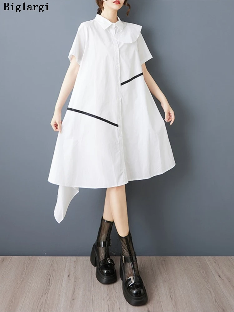 Oversized Summer Midi Shirts Dress Women Print Fashion Ruffle Pleated Irregular Patchwork Ladies Dresses Loose Woman Dress
Oversized Summer Midi Shirts Dress Women Print Fashion Ruffle Pleated Irregular Patchwork Ladies Dresses Loose Woman Dress