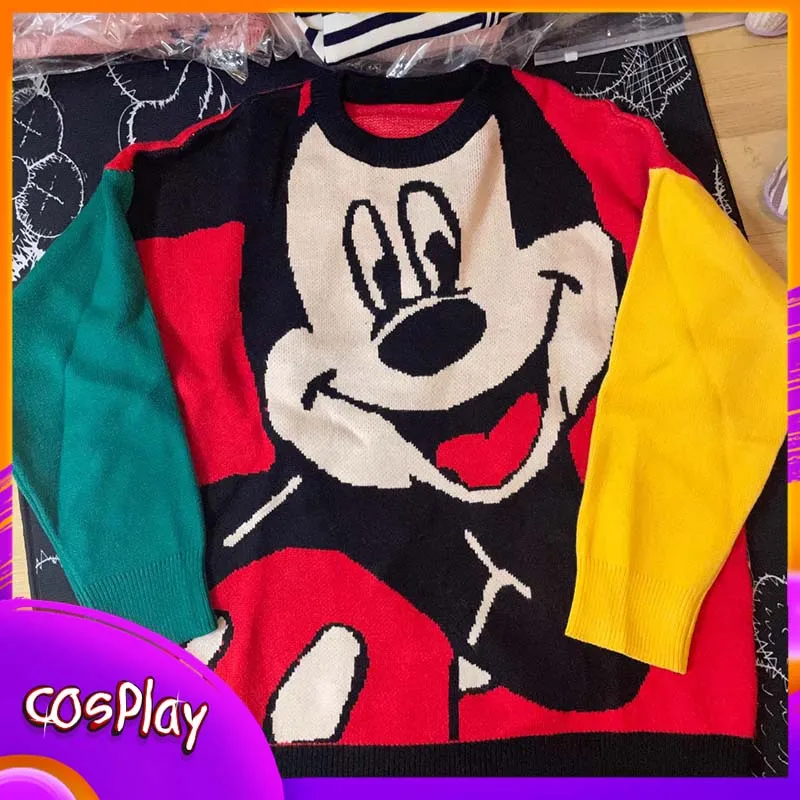 Mickey Sweater Disney Anime Cartoon Cute Knitted Sweater Women'S Coat Autumn/Winter Loose Cardigan Top Kawaii Girl Clothing Gift
Mickey Sweater Disney Anime Cartoon Cute Knitted Sweater Women'S Coat Autumn/Winter Loose Cardigan Top Kawaii Girl Clothing Gift