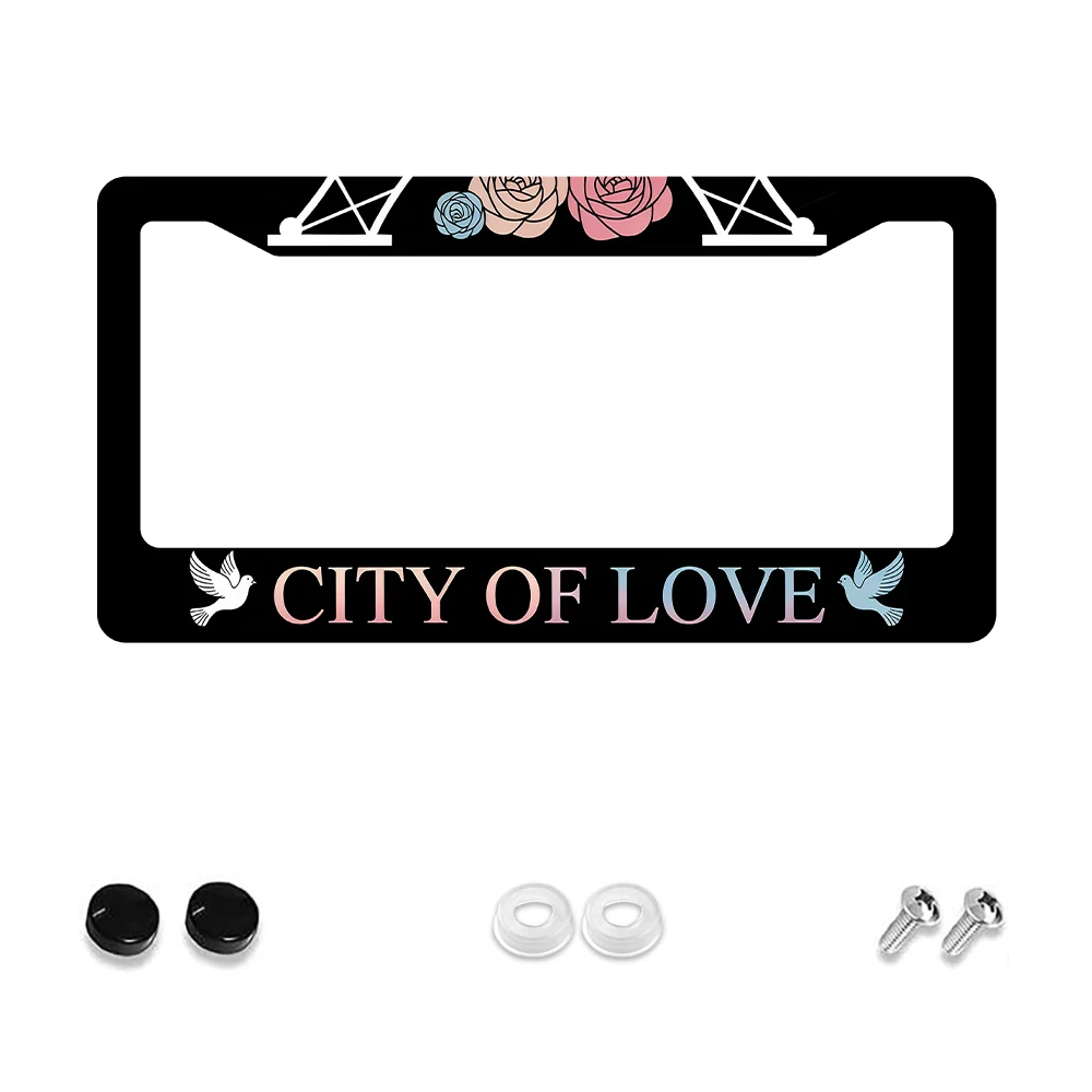 1 шт. черная алюминиевая рамка номерного знака с 2 отверстиями и рисунком ярких роз и голубей, 6x12 дюймов, включает комплект винтов, ретро-отвес
1 шт. черная алюминиевая рамка номерного знака с 2 отверстиями и рисунком ярких роз и голубей, 6x12 дюймов, включает комплект винтов, ретро-отвес