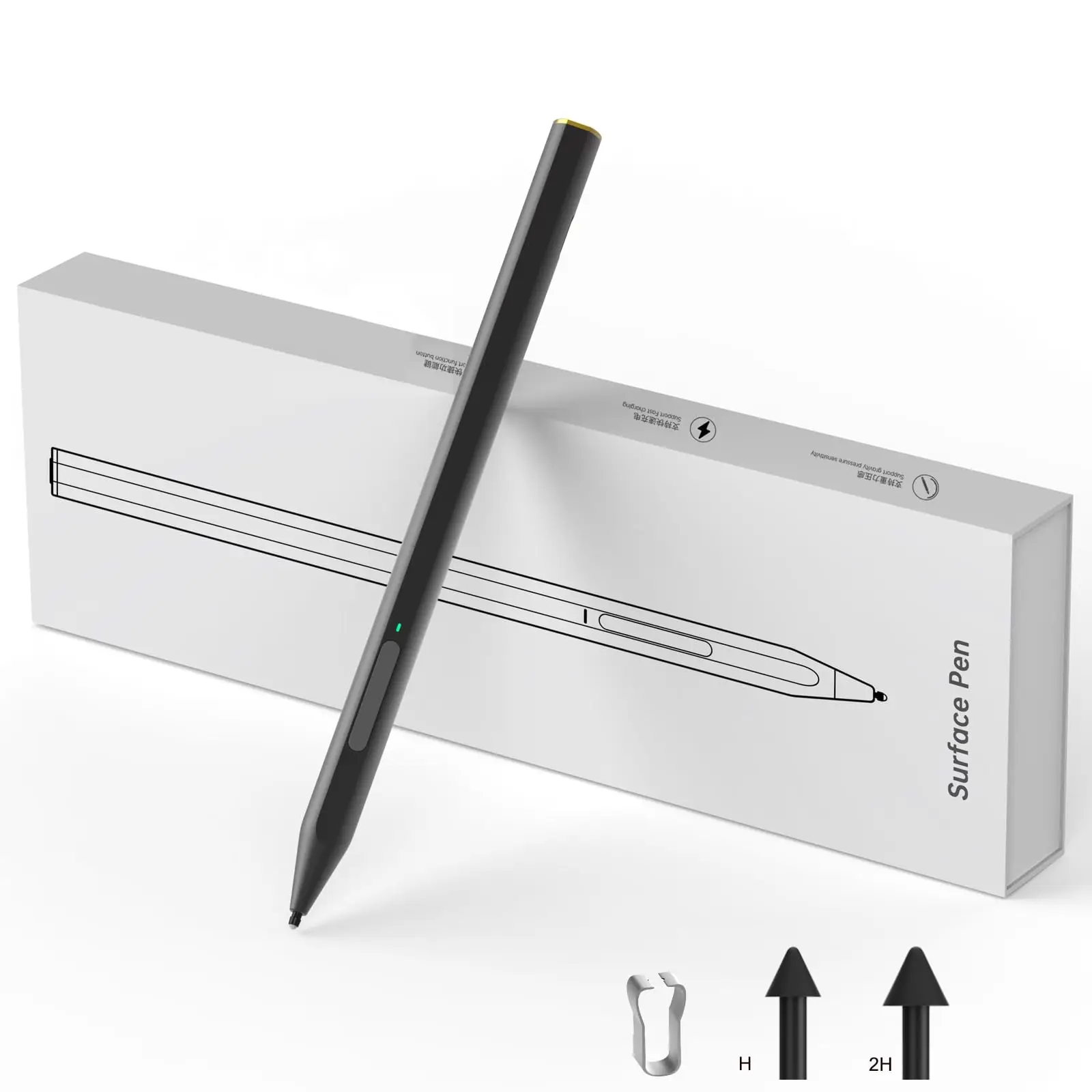 Стилус для Microsoft Surface, чувствительность к давлению 4096, боковая кнопка ластика, совместимый с Surface Pro 11/10/9/8/7+/6/5/
Стилус для Microsoft Surface, чувствительность к давлению 4096, боковая кнопка ластика, совместимый с Surface Pro 11/10/9/8/7+/6/5/