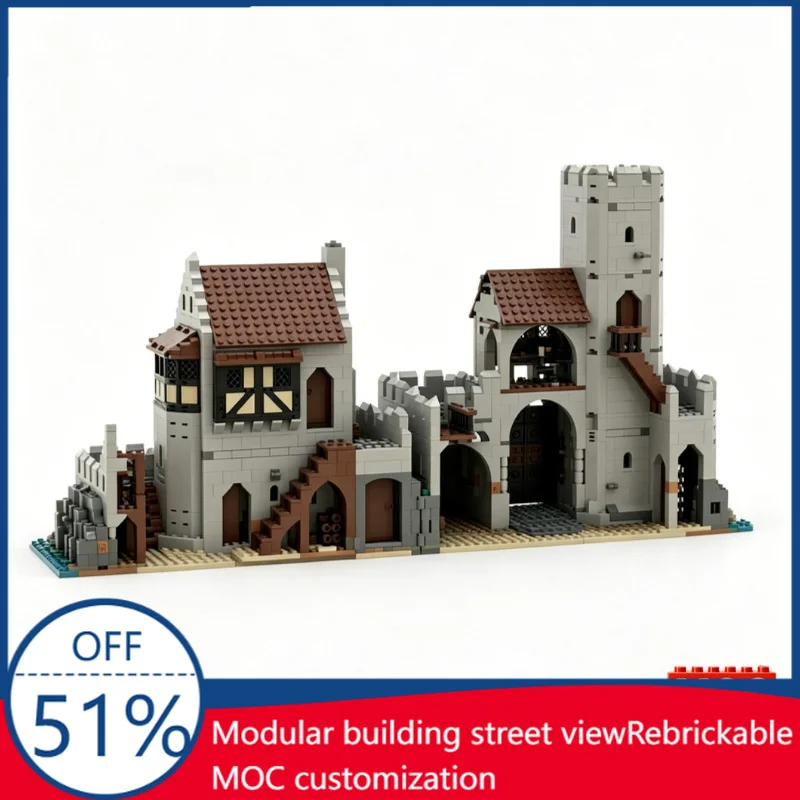 3251 PCS Customize MOC Castle Medieval Fortress with Towers Walls Scenic Landscape Building Blocks Set Creative Birthday Gifts
3251 PCS Customize MOC Castle Medieval Fortress with Towers Walls Scenic Landscape Building Blocks Set Creative Birthday Gifts